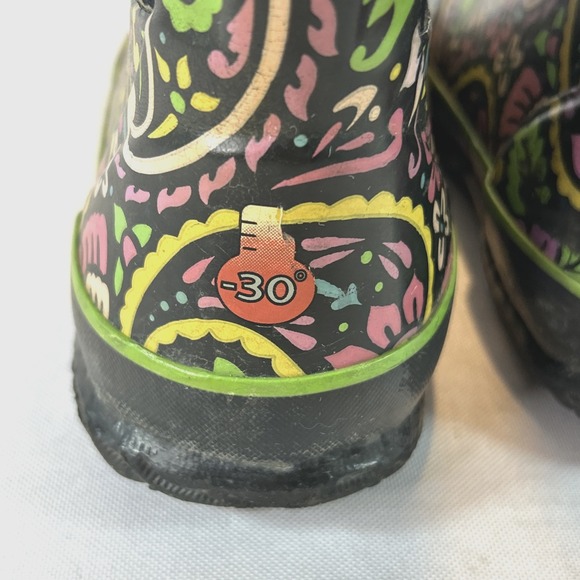 Bogs Classic Tuscany Waterproof Boots Sz Kids 3 Youth Girls Snow Rain Insulated - Picture 8 of 12